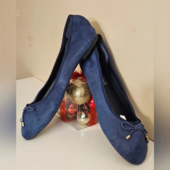 Musshoe women's navy blue flats - Picture 8 of 10